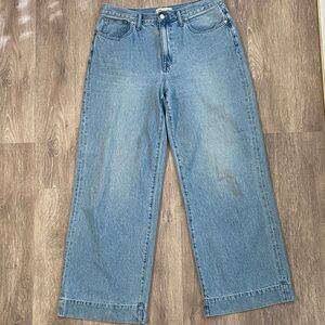 Madewell superwide leg jeans